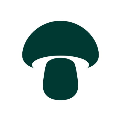 Mushroom Silhouette Logo #003932