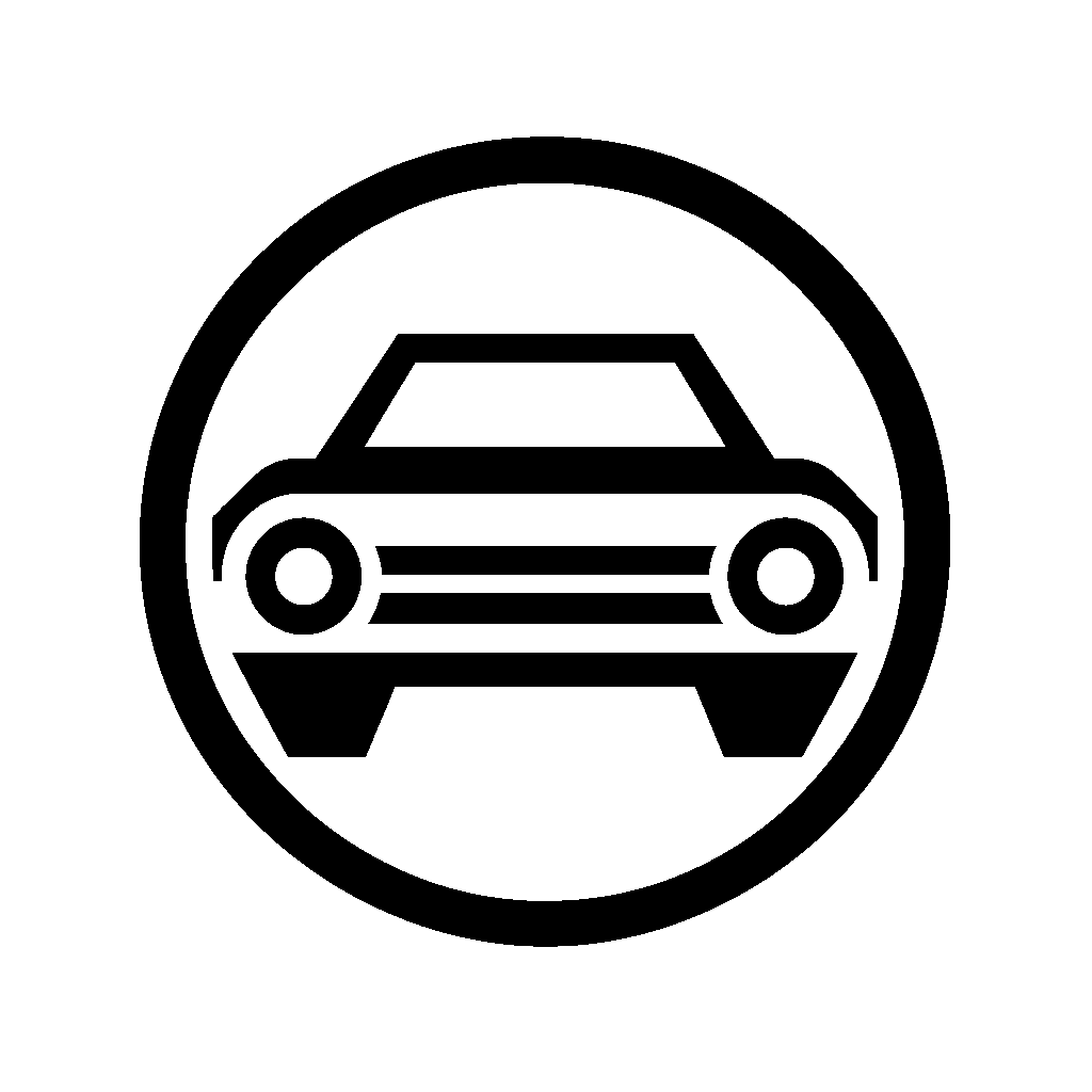 Car in Circle Logo