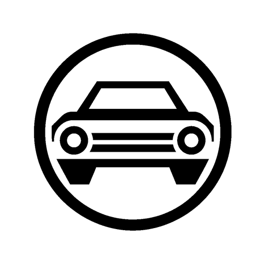 Car in Circle Logo
