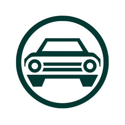 Car in Circle Logo #003932