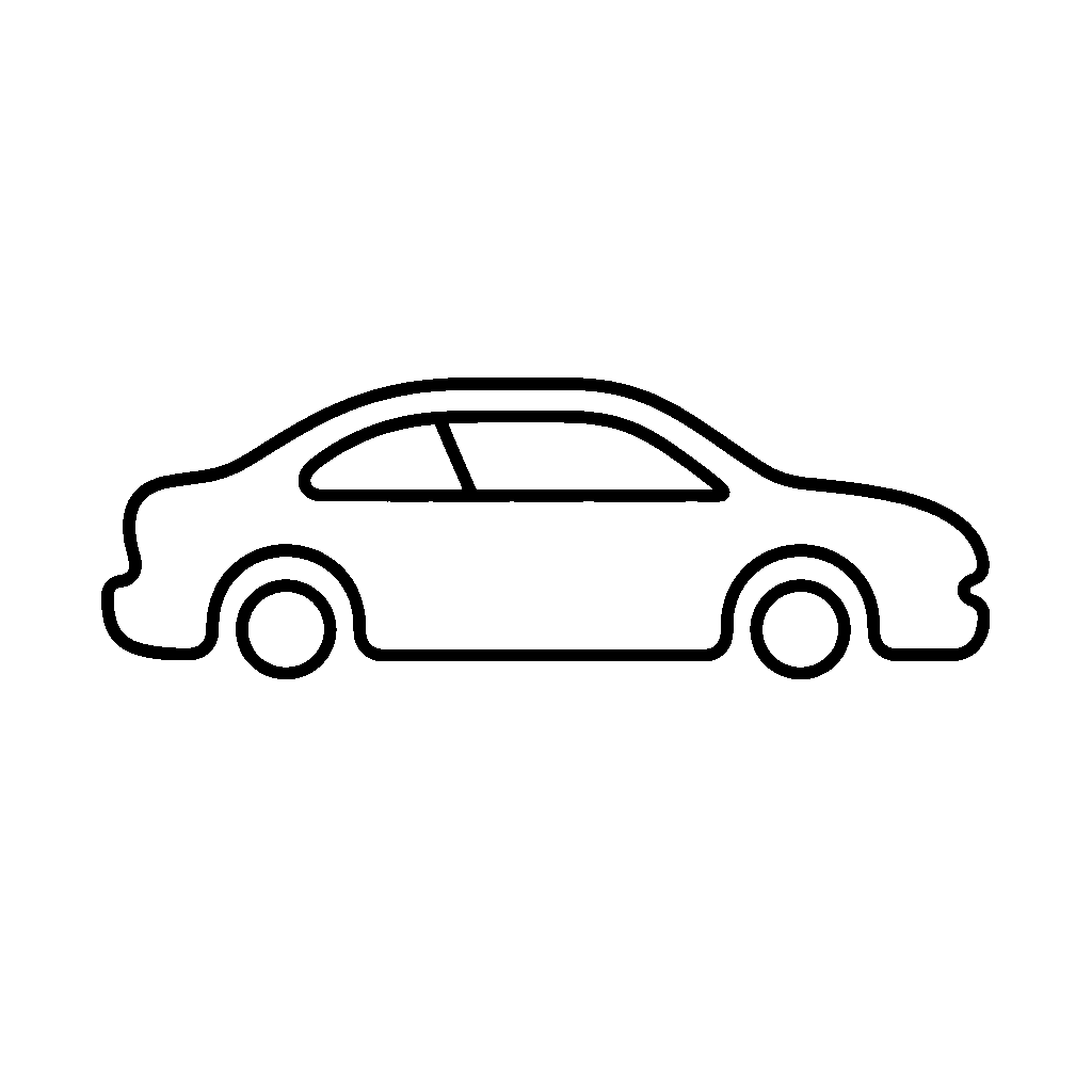 Sedan Car Outline Logo