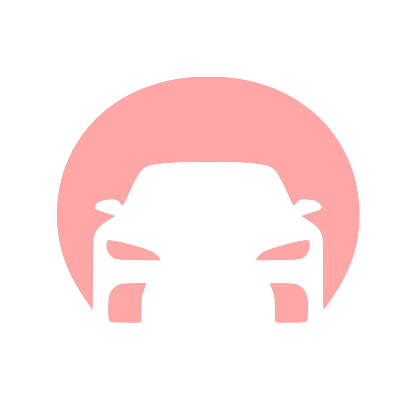Car Front View Logo #ffa6a6