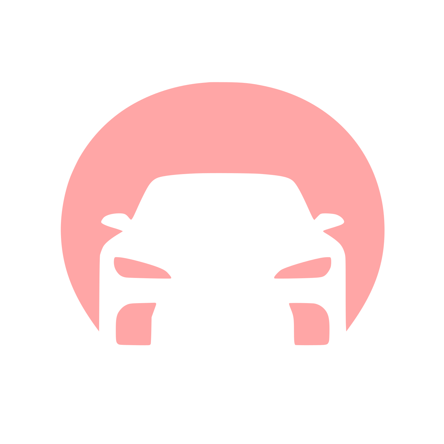 Car Front View Logo #ffa6a6