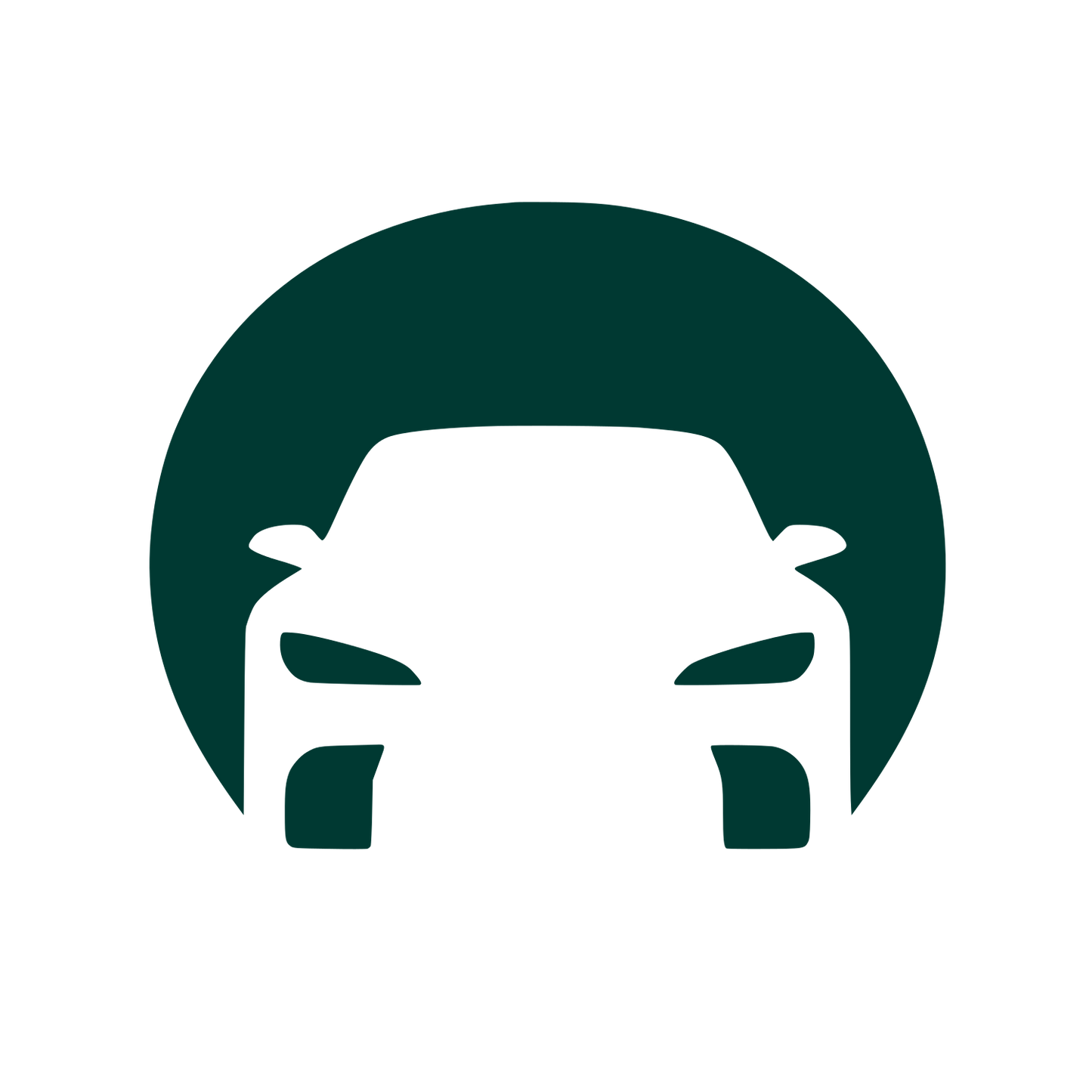 Car Front View Logo #003932