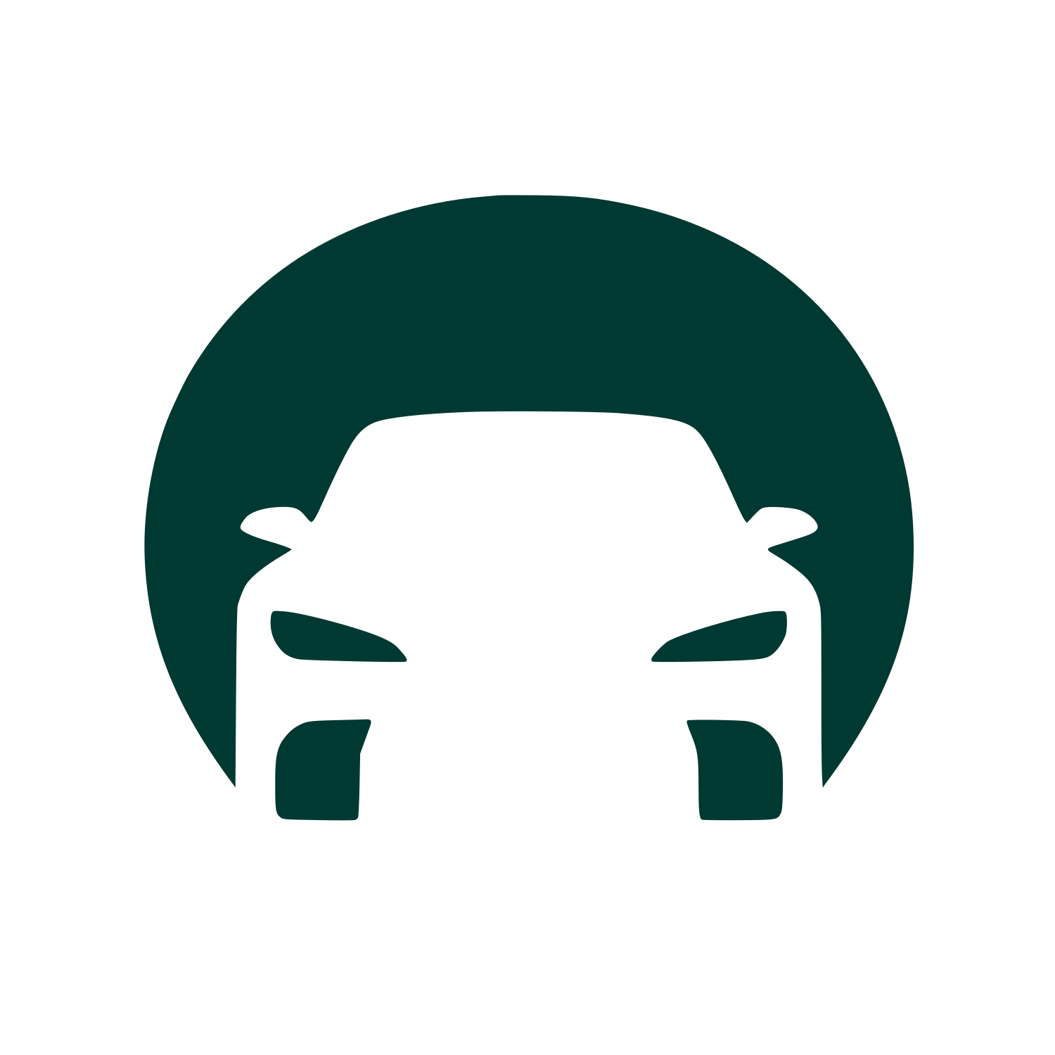 Car Front View Logo #003932