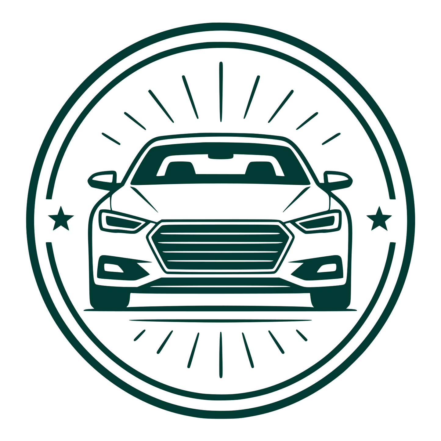 Front View Car Badge Logo #003932