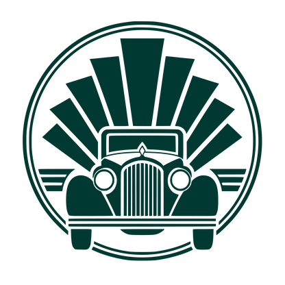 Vintage Car Sunburst Logo #003932