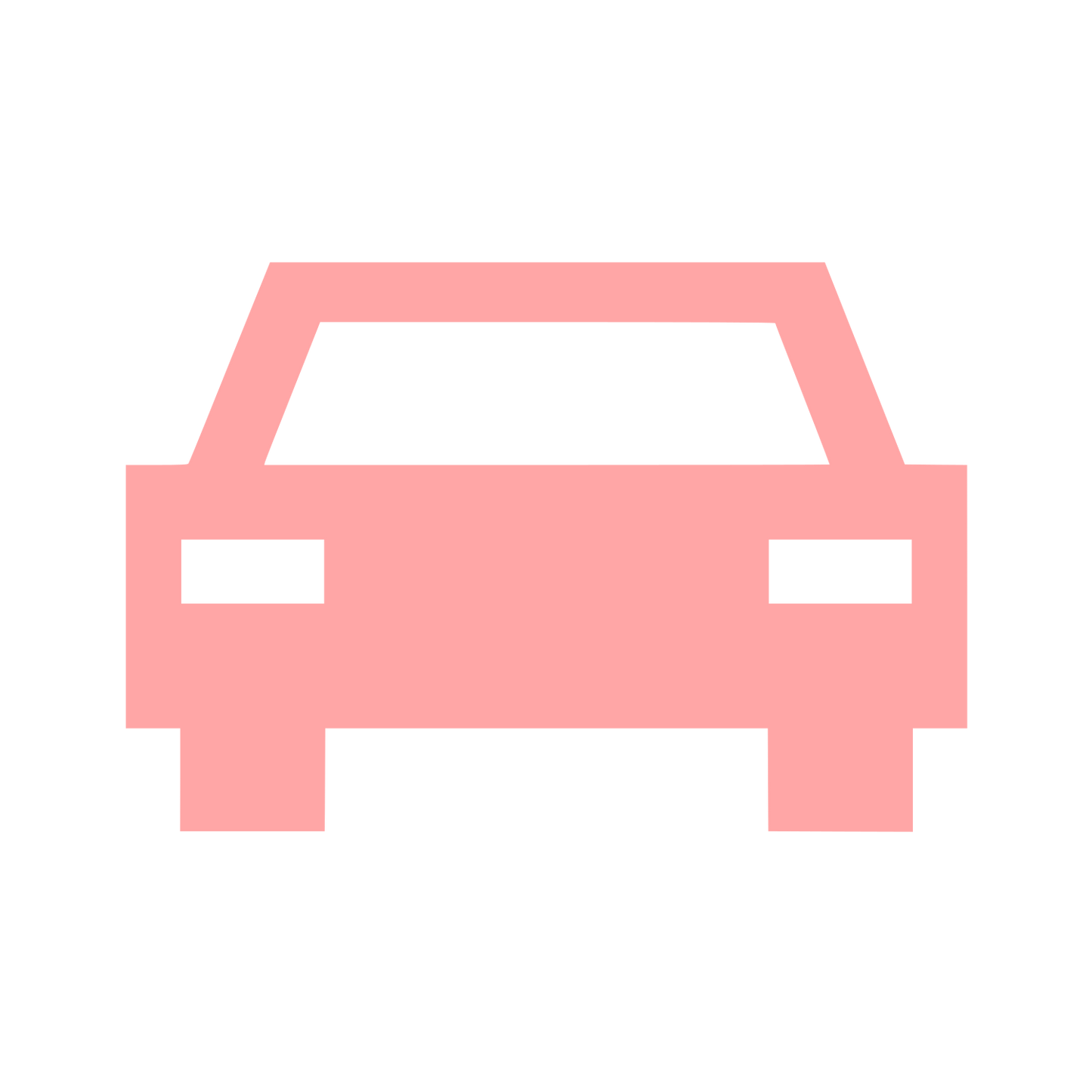 Pixel Car Front Logo #ffa6a6