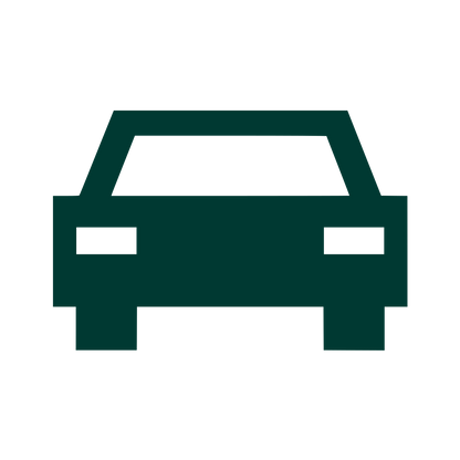 Pixel Car Front Logo #003932