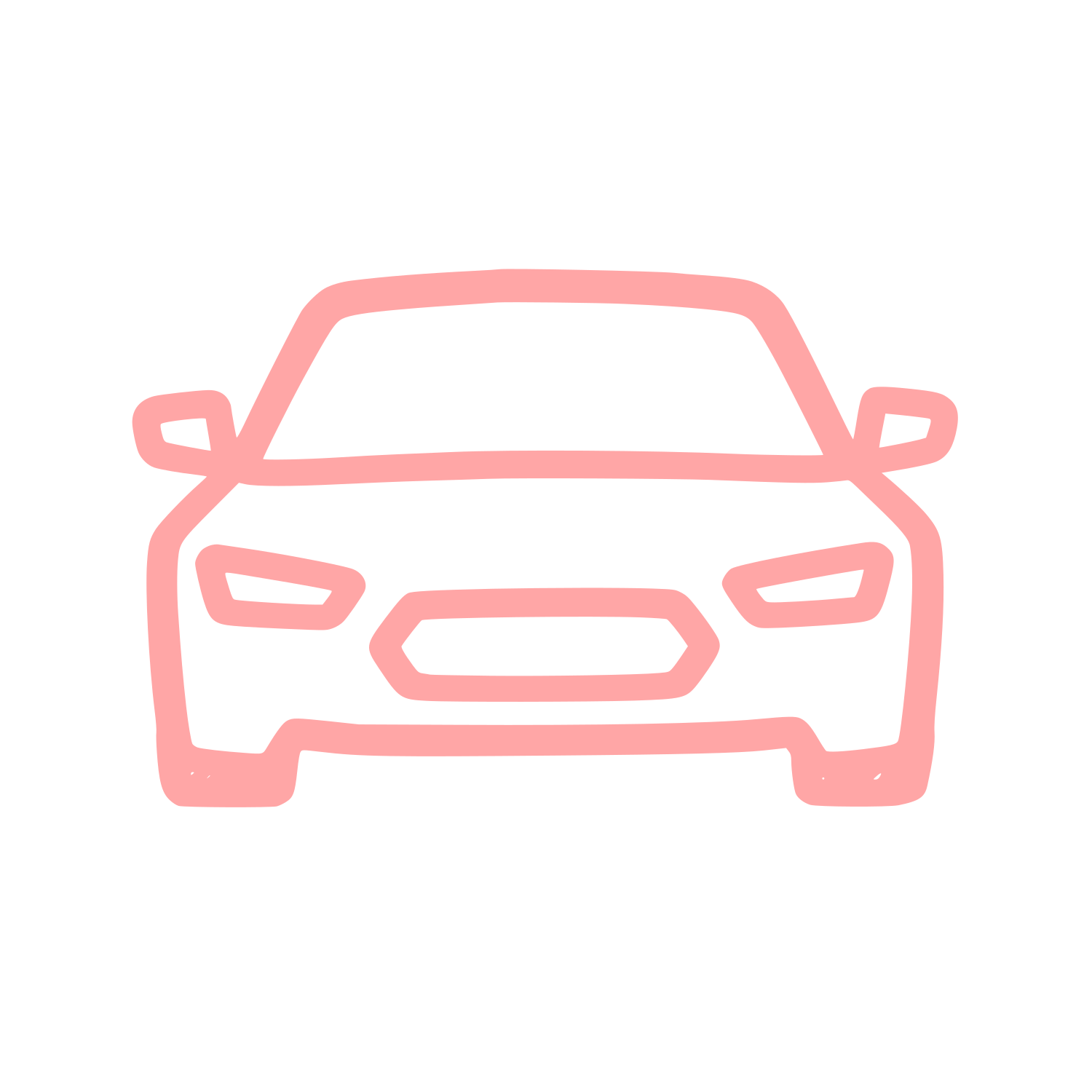 Car Front View Logo #ffa6a6