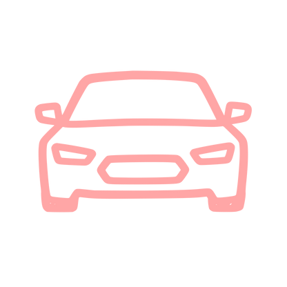 Car Front View Logo #ffa6a6