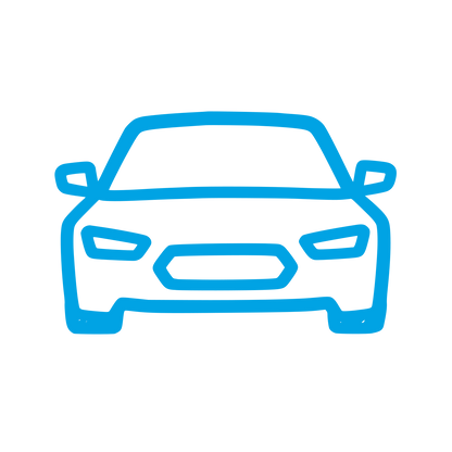 Car Front View Logo #00a3e4