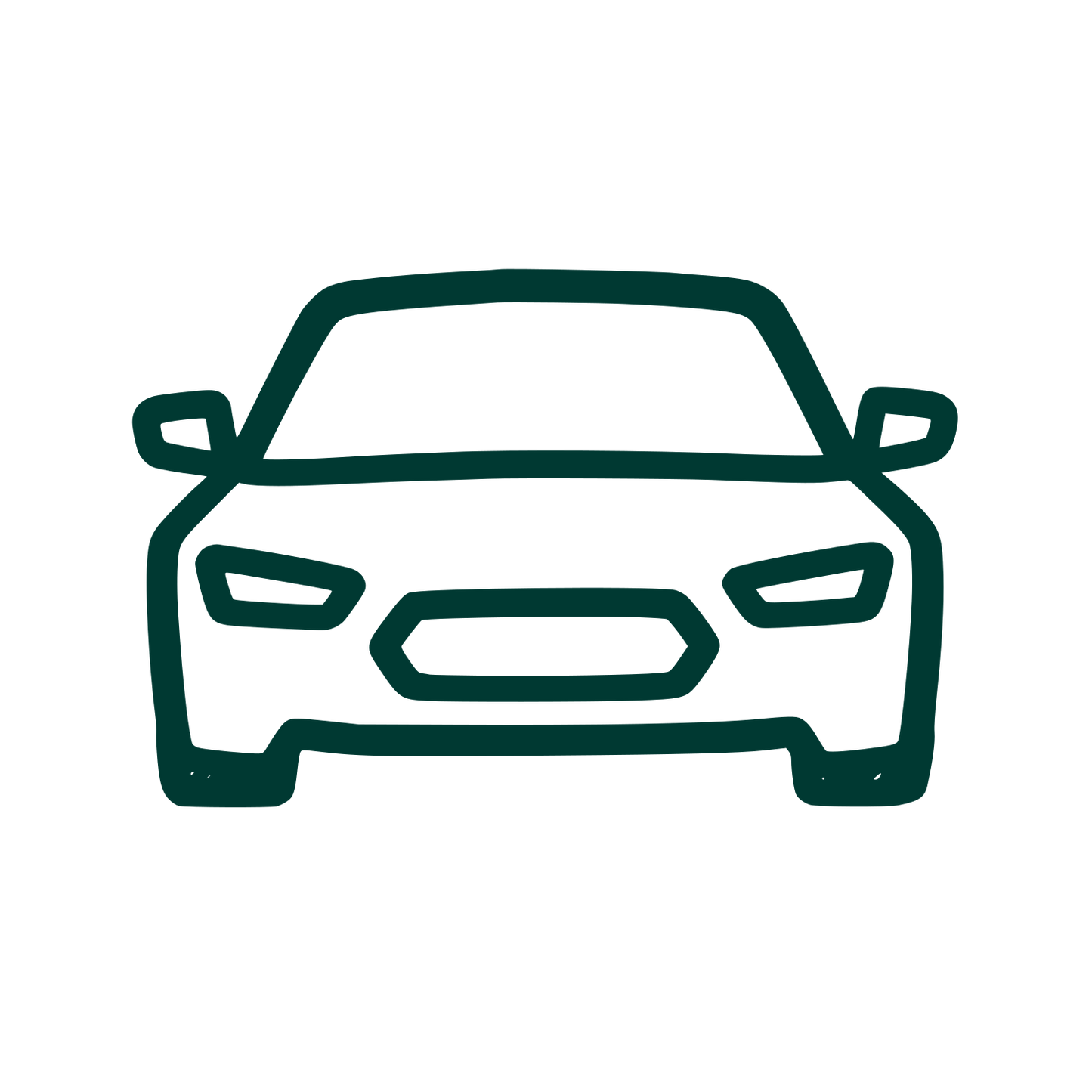 Car Front View Logo #003932