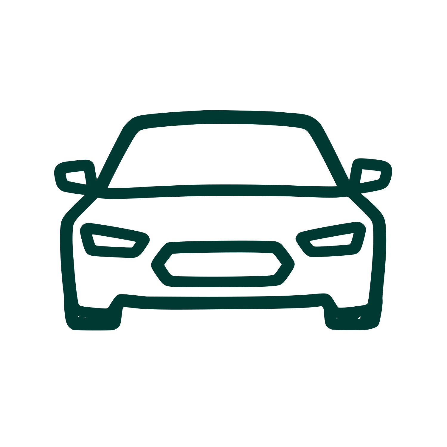 Car Front View Logo #003932