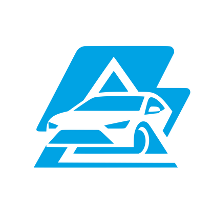 Sports Car Triangle Logo #00a3e4