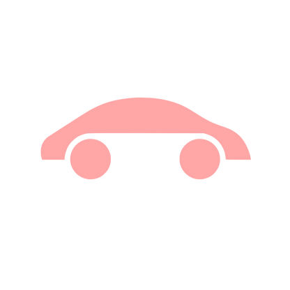 Minimalist Sedan Car Logo #ffa6a6