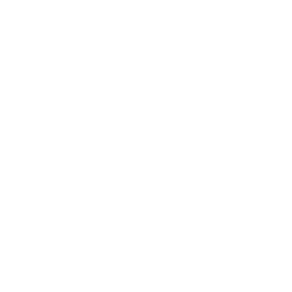 Airplane in Circle Logo #ffffff