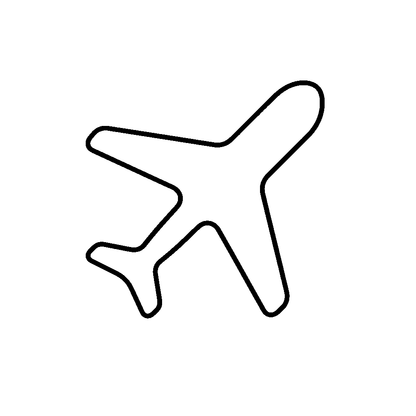 Airplane Outline Logo