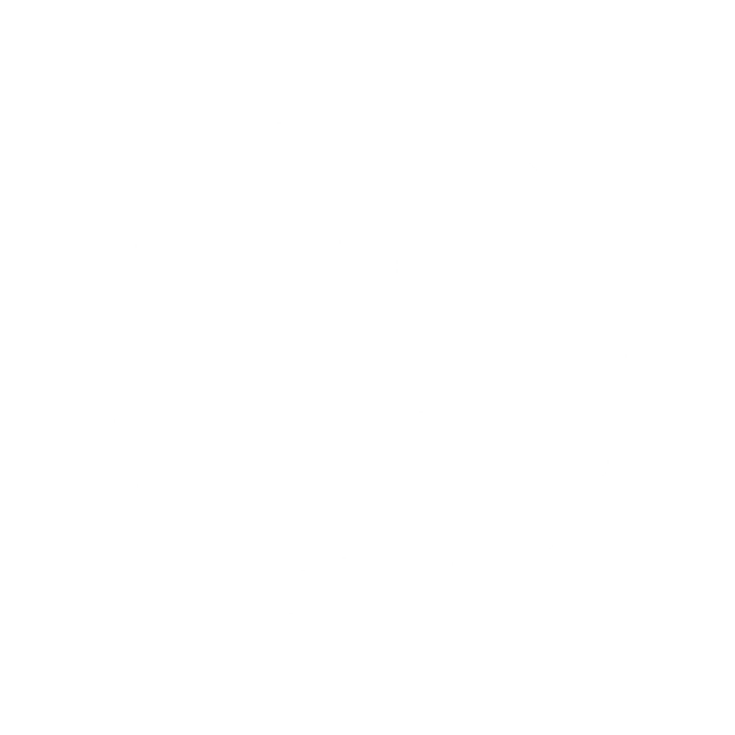 Airplane Circle Badge Logo #ffffff