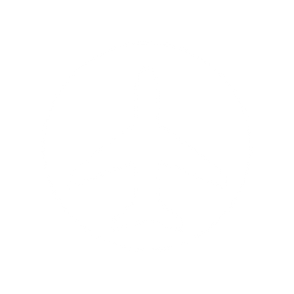 Airplane Circle Badge Logo #ffffff