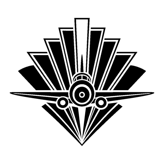 Art Deco Airplane Logo