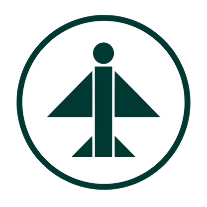 Airplane Circle Emblem Logo #003932