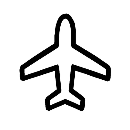 Airplane Outline Logo