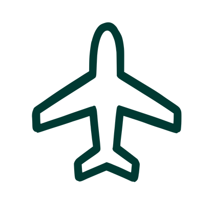 Airplane Outline Logo #003932