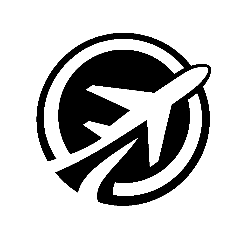Airplane Circle Logo