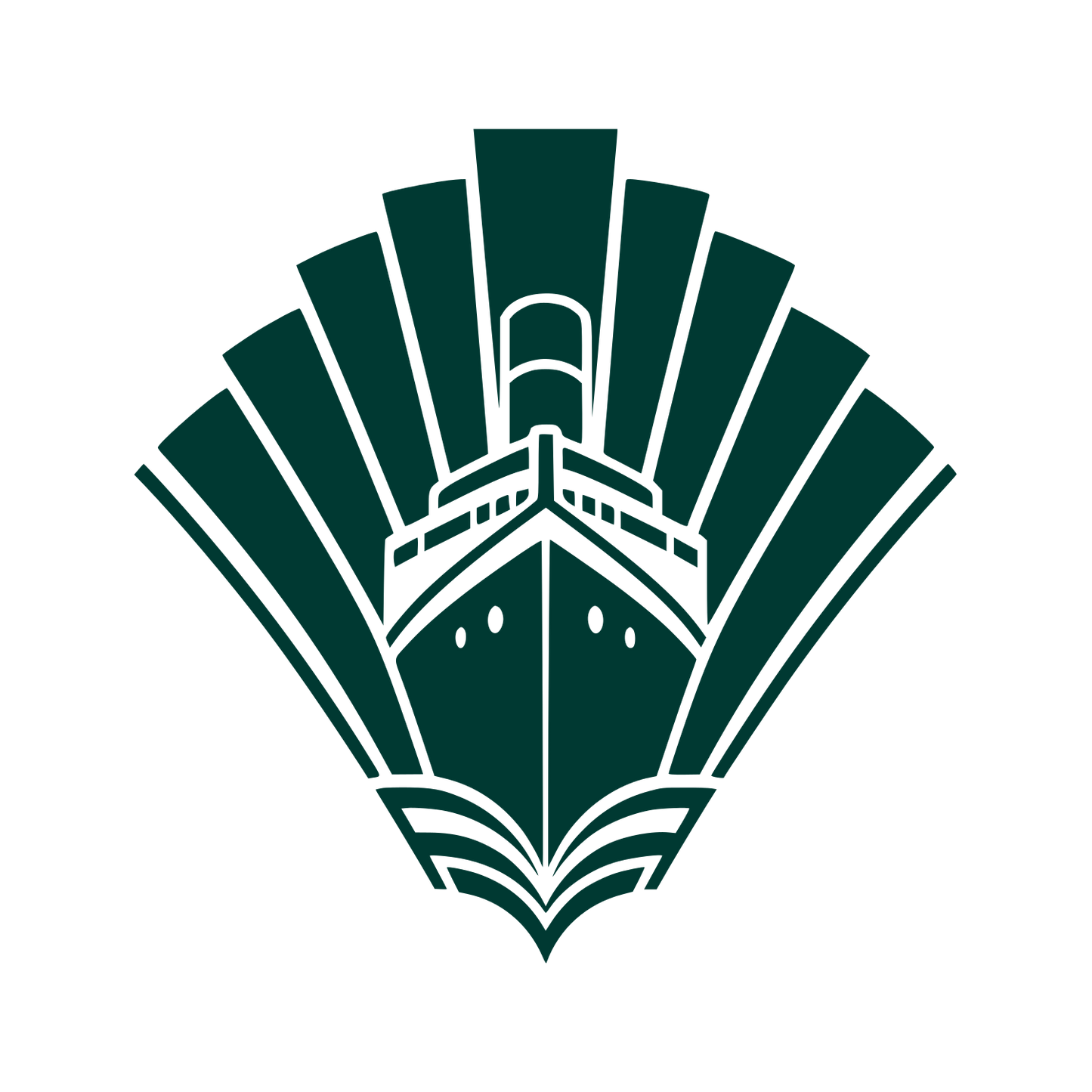 Art Deco Cruise Ship Logo #003932