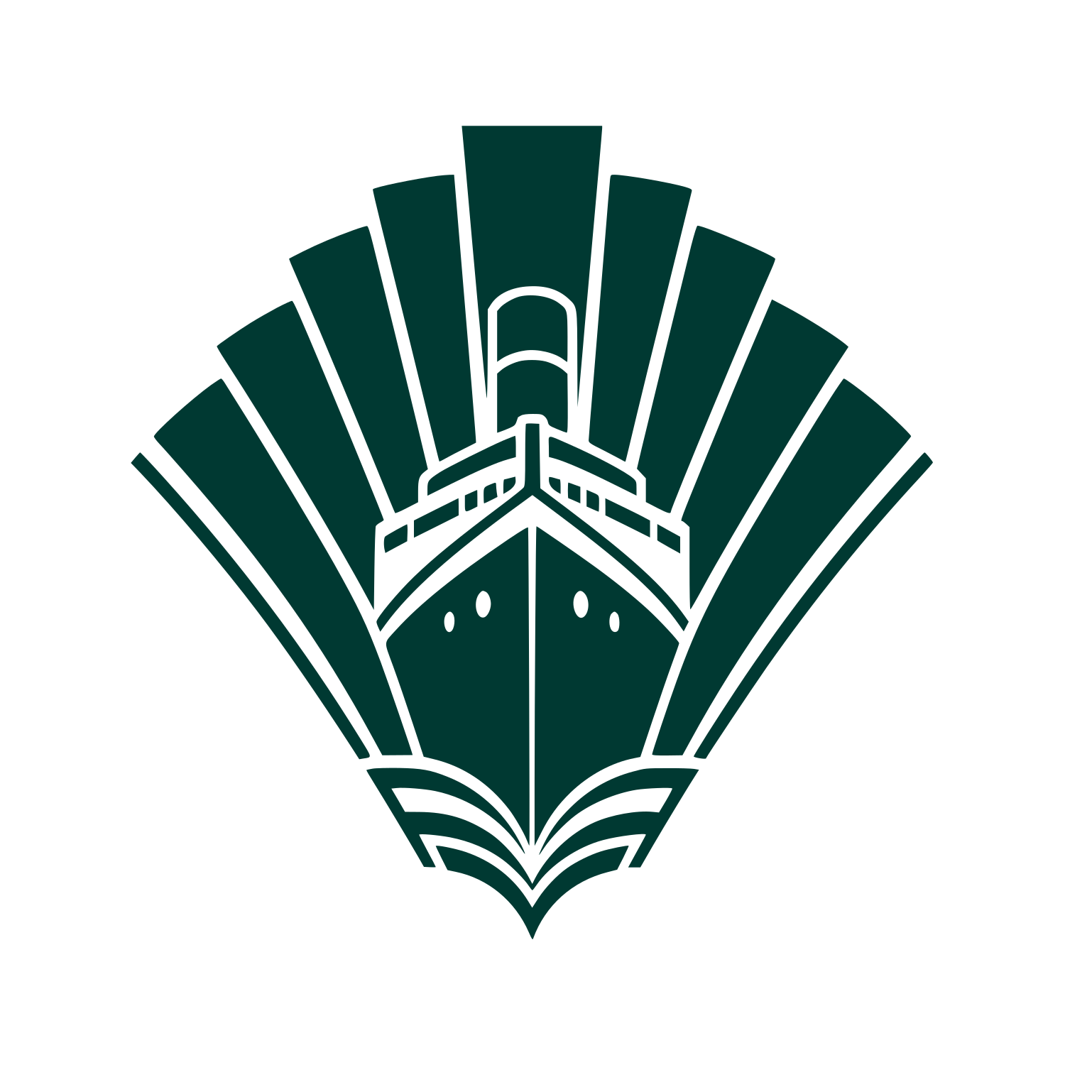 Art Deco Cruise Ship Logo #003932