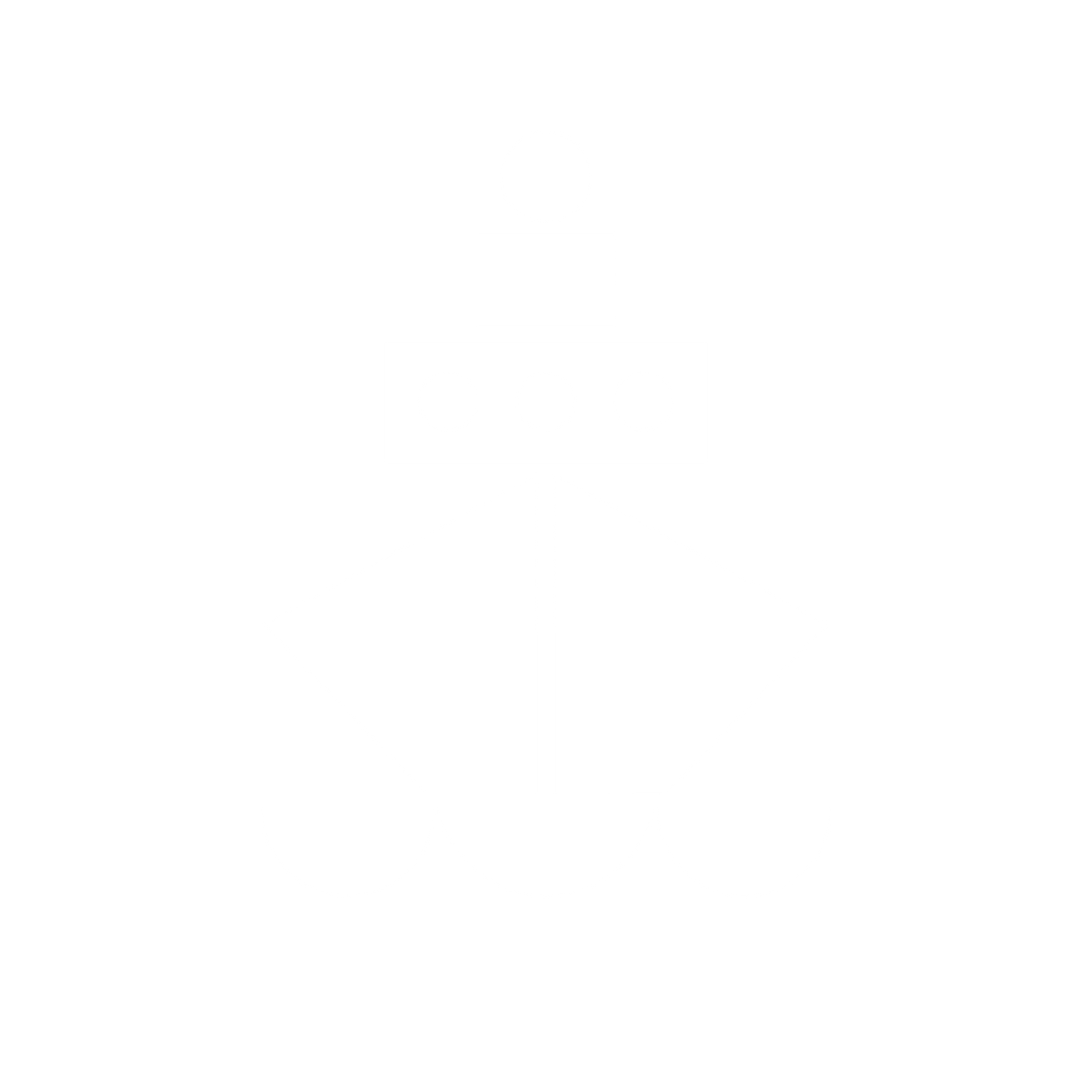 Geometric Ship Logo #ffffff
