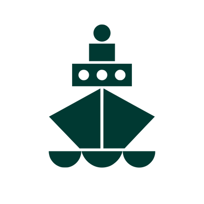 Geometric Ship Logo #003932