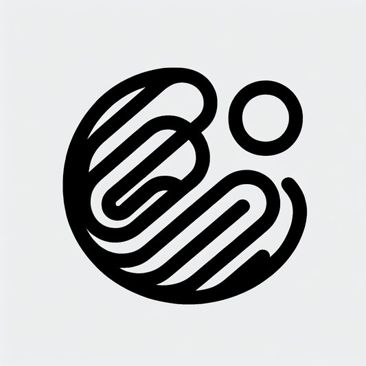 Swirling Lines and Circle Emblem