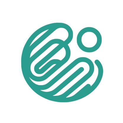 Swirling Lines and Circle Emblem #2A9D8F
