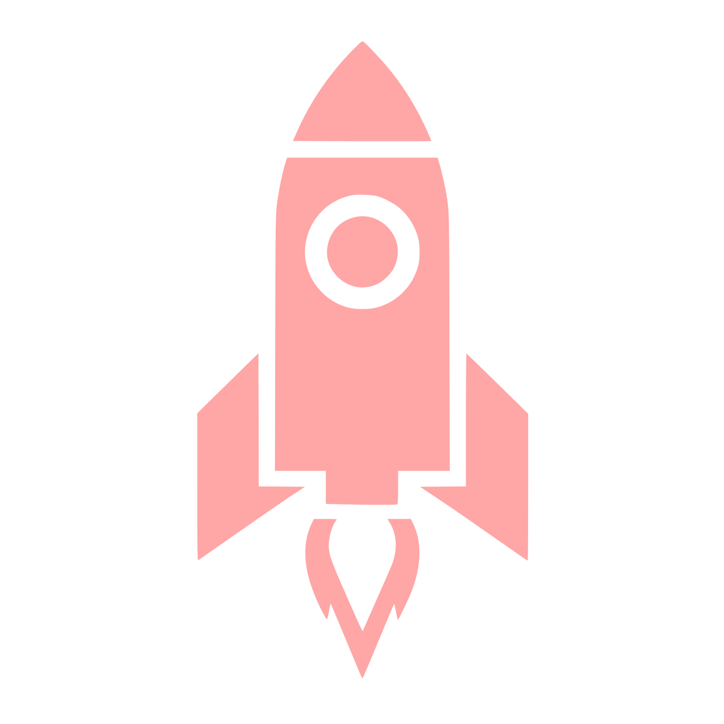 Rocket Launch Logo #ffa6a6