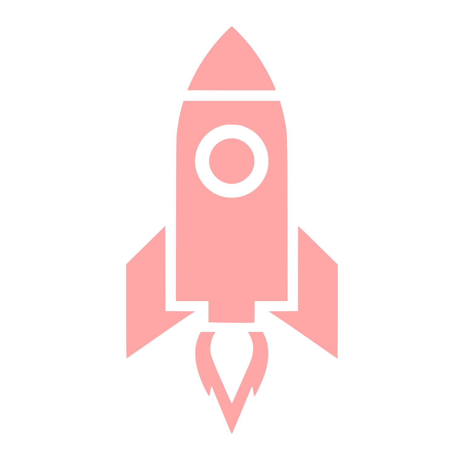 Rocket Launch Logo #ffa6a6