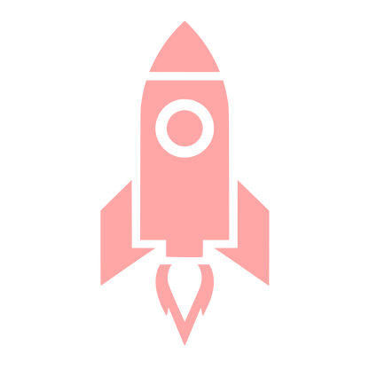 Rocket Launch Logo #ffa6a6