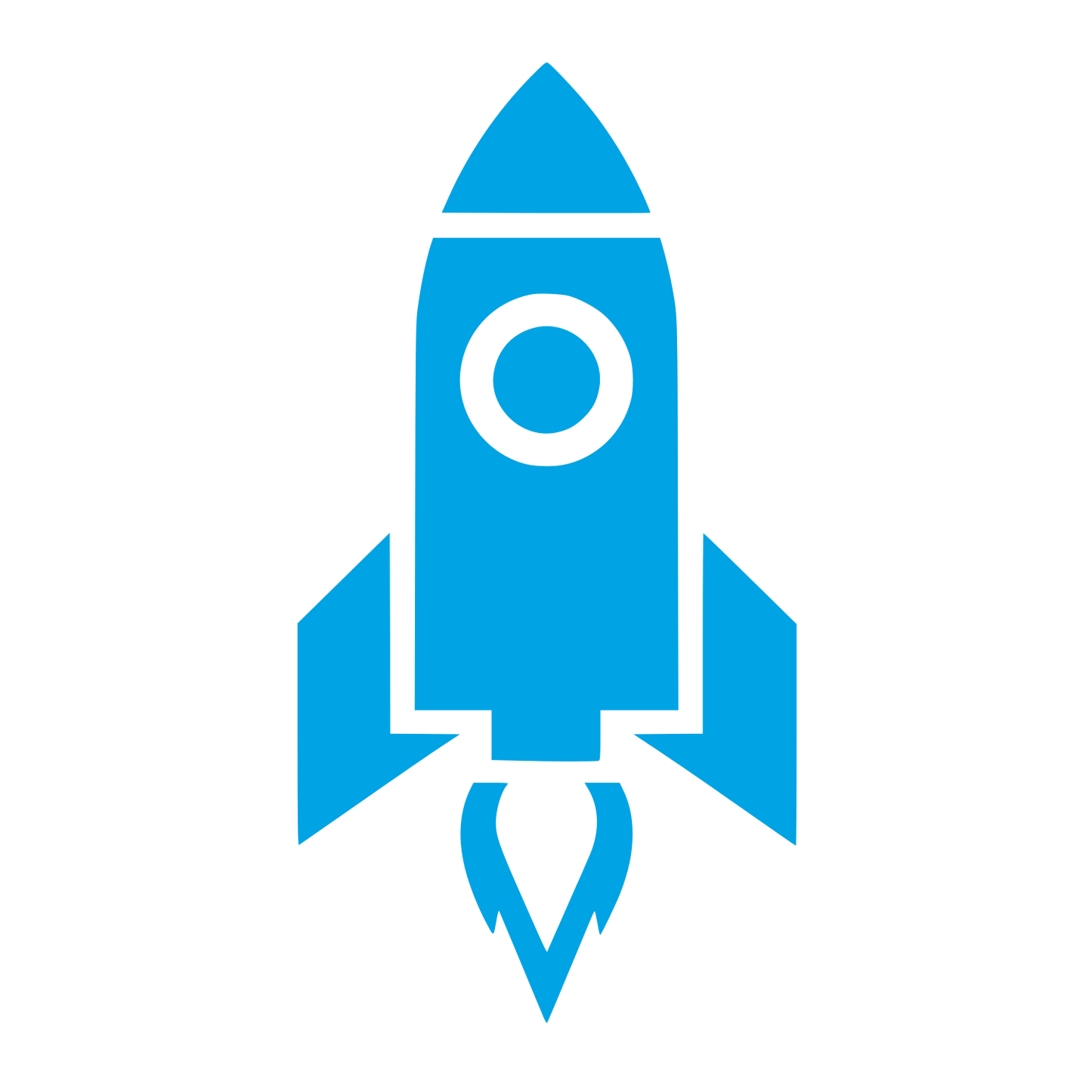 Rocket Launch Logo #00a3e4