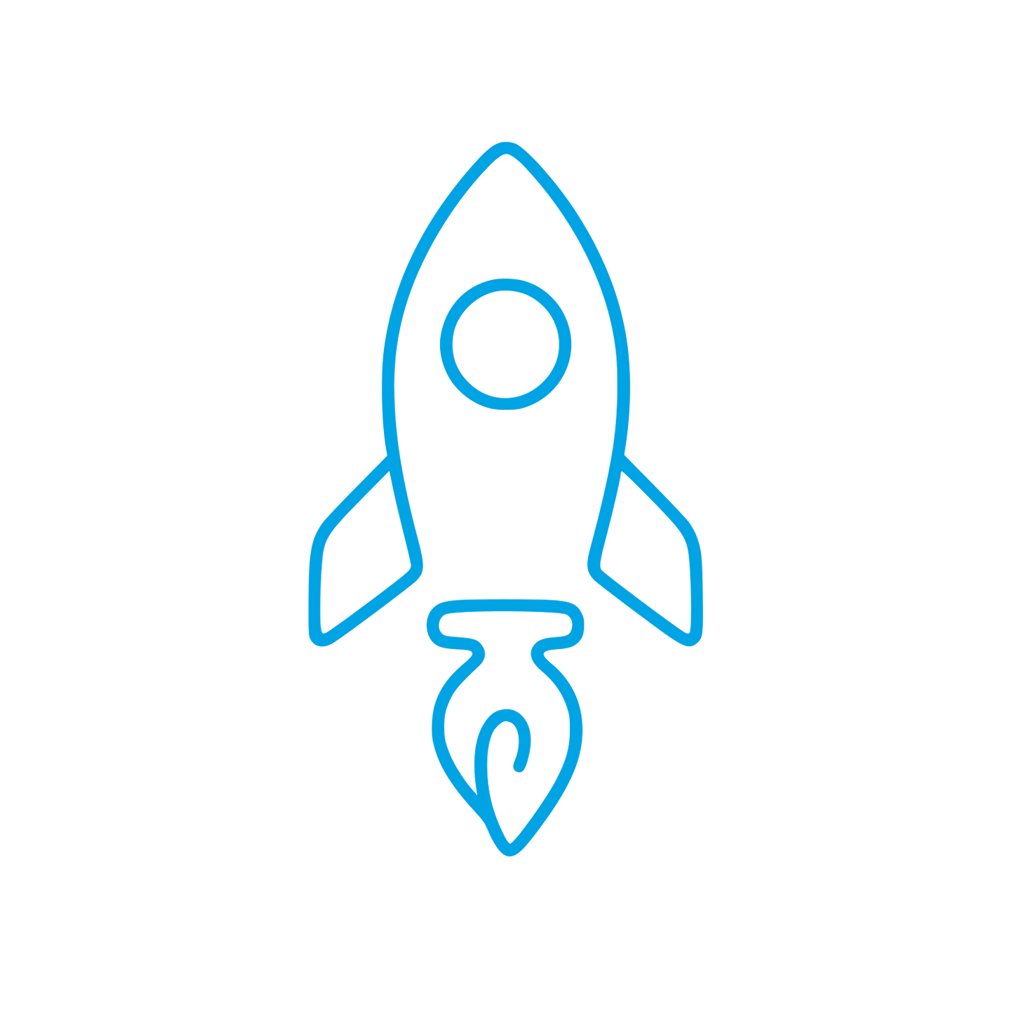Rocket Pen Nib Logo #00a3e4
