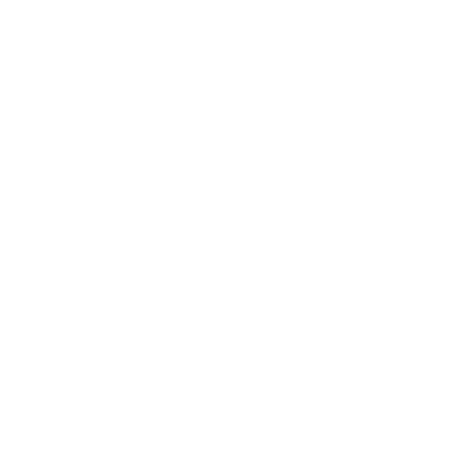 Rocket Pen Nib Logo #ffffff