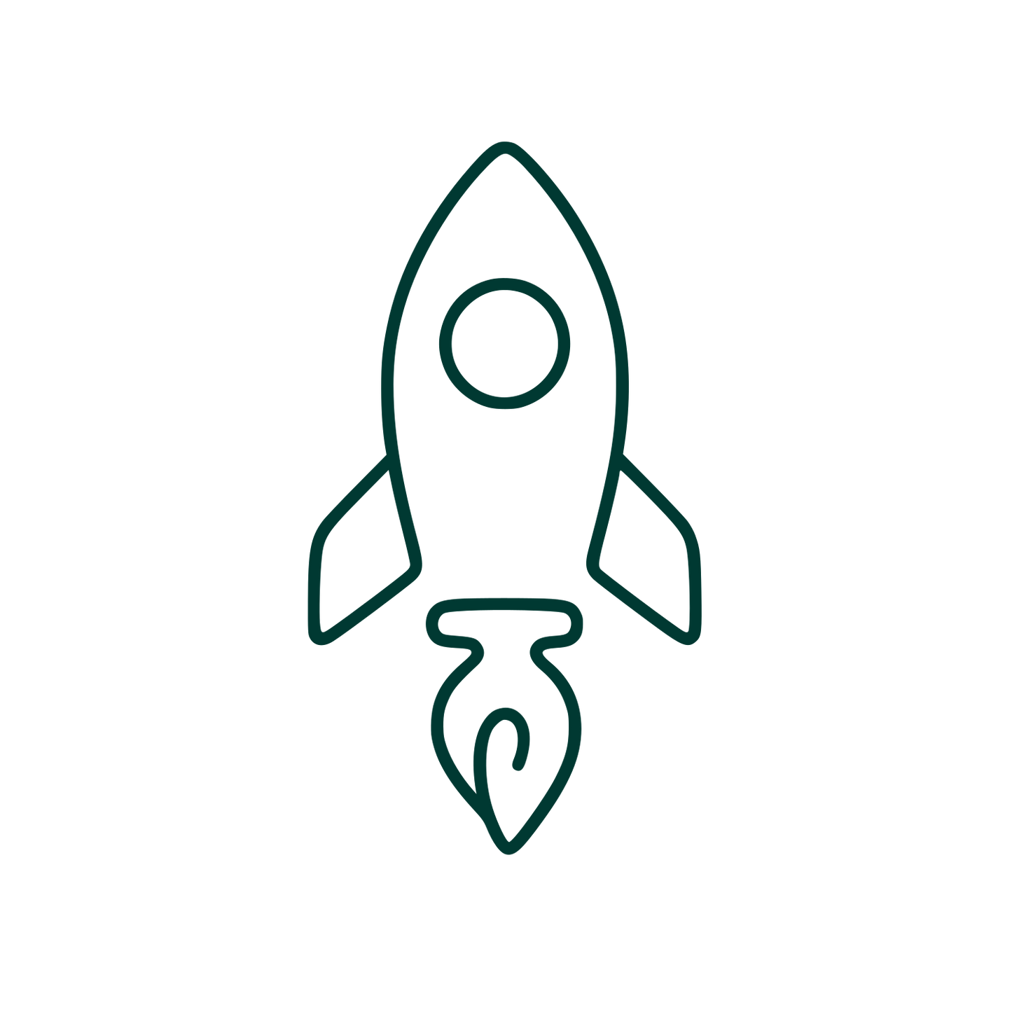 Rocket Pen Nib Logo #003932
