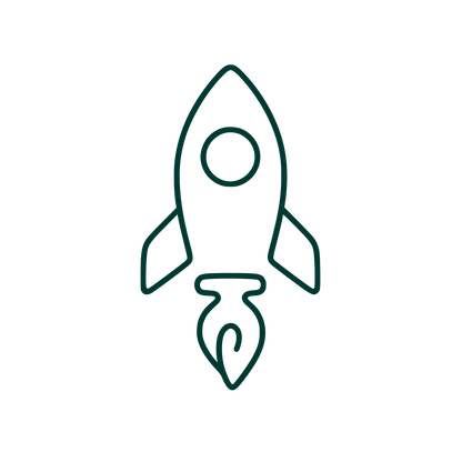Rocket Pen Nib Logo #003932
