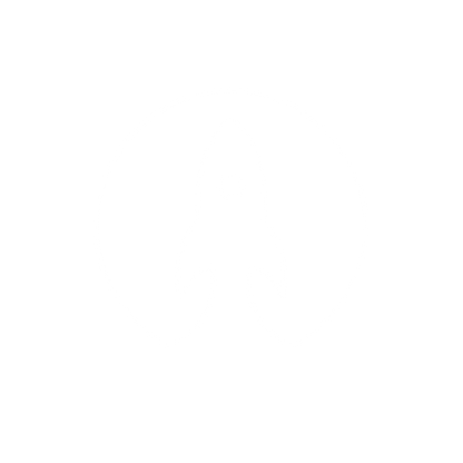 Rocket in Circle Logo #ffffff