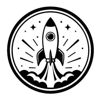 Rocket Launch Circle Logo