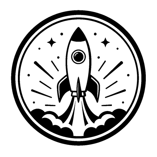 Rocket Launch Circle Logo