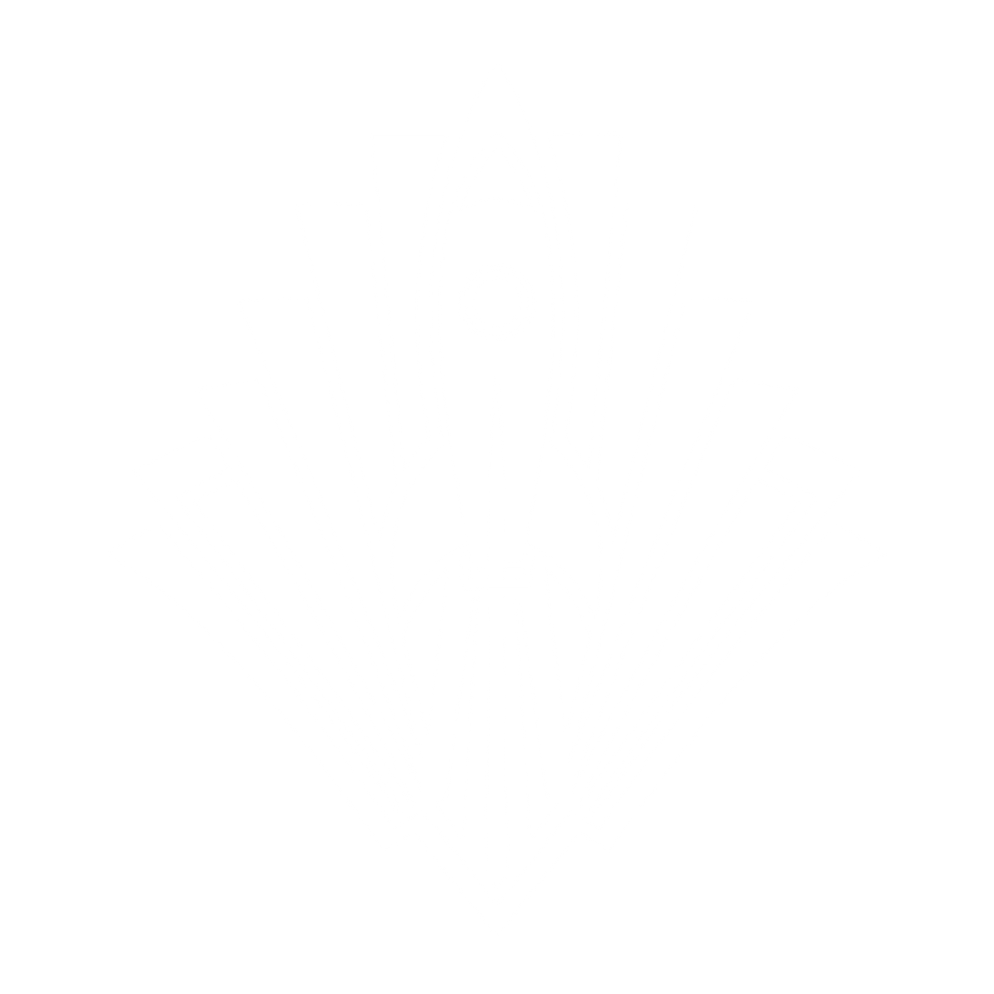 Art Deco Rocket Launch Logo #ffffff