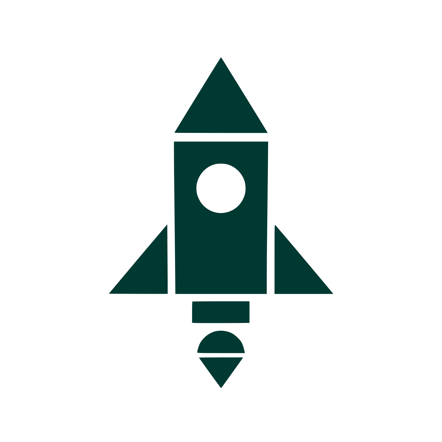 Rocket Ship Logo #003932