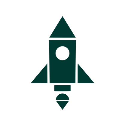 Rocket Ship Logo #003932