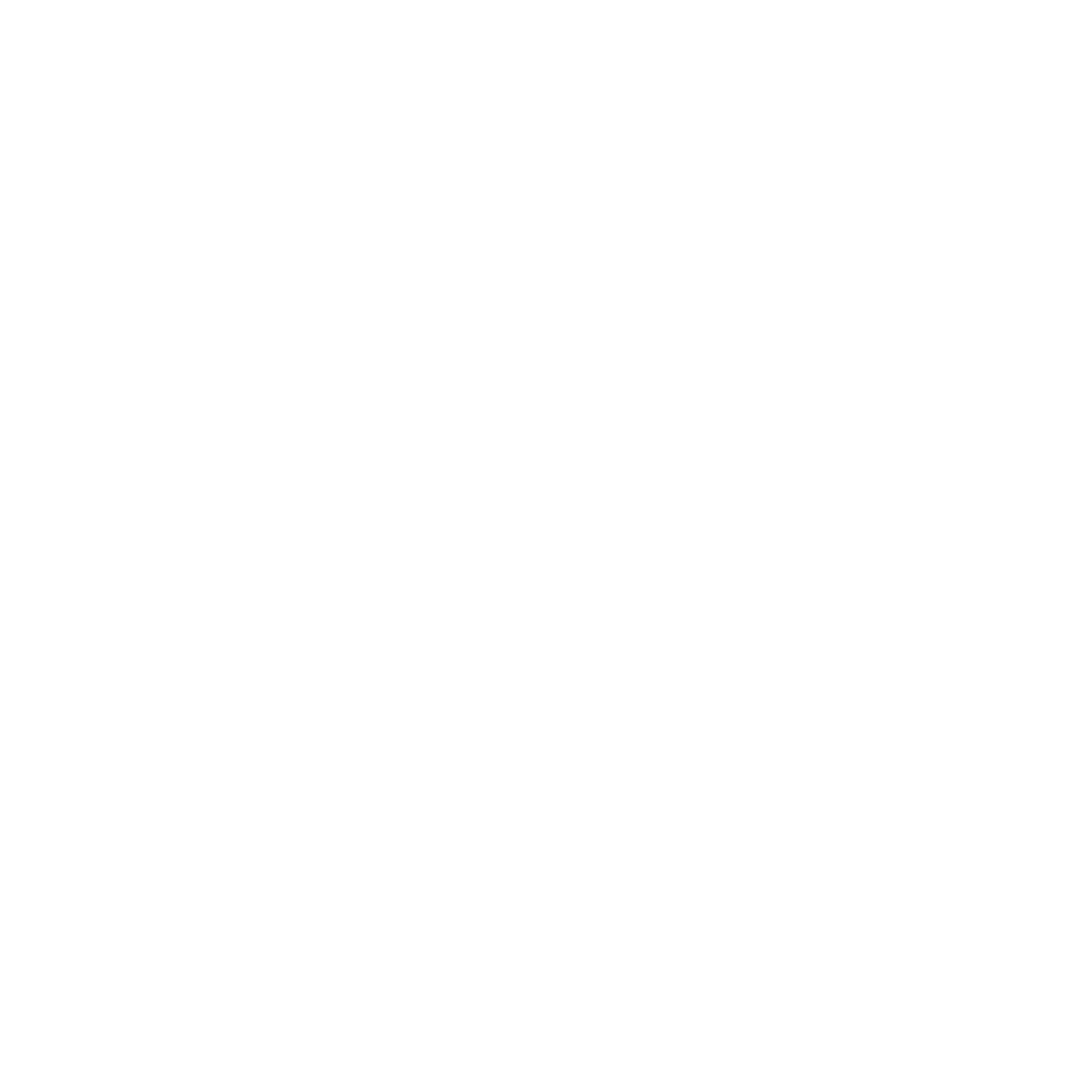 Train in Circle Logo #ffffff